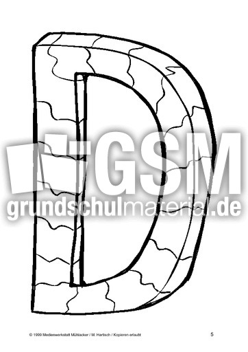 Buchstabe D Buchstaben Buchstabenbilder Anlauttabellen Buchstaben Deutsch Klasse 1 Grundschulmaterial De