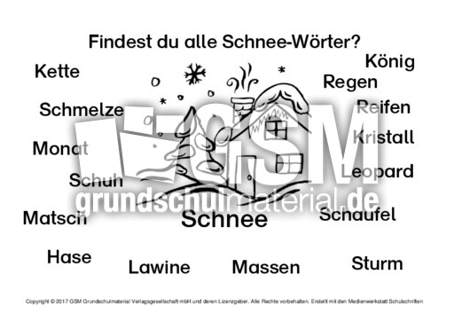 Schnee Worter 2 N Z Nomen Zusammensetzen Nomen Zusammensetzen Zusammengesetzte Nomen Nomen Deutsch Klasse 2 Grundschulmaterial De
