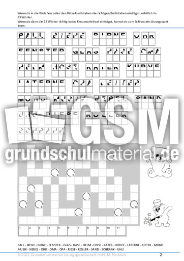 KWR - Rätselschrift_Mix_2 - Rätselschrift - Kreuzworträtsel