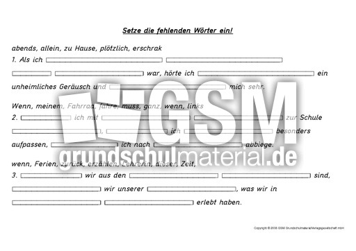 Ab Fehlerworter Worter Einsetzen Seite 1 12 Ab Haufige