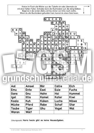 Suchsel Namenworter Novokal Wortarten Suchsel Suchratsel