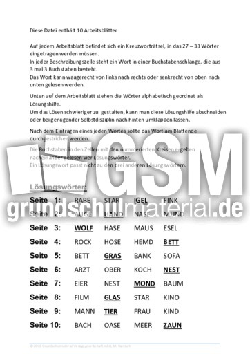 KW_Buchstabenschlange_2 - Kreuzworträtsel - Kreuzworträtsel ...