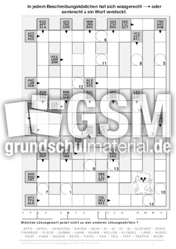 KW_Buchstabenschlange_2 - Kreuzworträtsel - Kreuzworträtsel ...