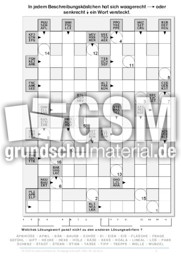 kw buchstabenschlange 2 kreuzwortratsel kreuzwortratsel silbenratsel wabenratsel wortratsel labyrinth und quizhefte deutsch klasse 4 grundschulmaterial de