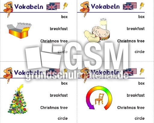 Vokabeln 22 Vokabeln Holzcomputer Englisch Klasse 3 Grundschulmaterial De