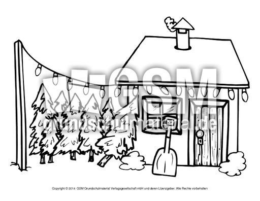 Ausmalbild Weihnachtsmarkt Weihnachten Ausmalbilder Weihnachten Feste Und Feiertage Hus Klasse 1 Grundschulmaterial De