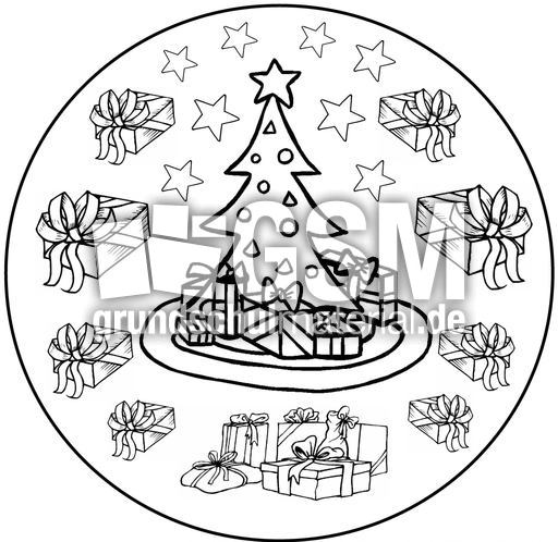 Weihnachts-Mandala-11 - Mandalas als jpg - Weihnachten ...