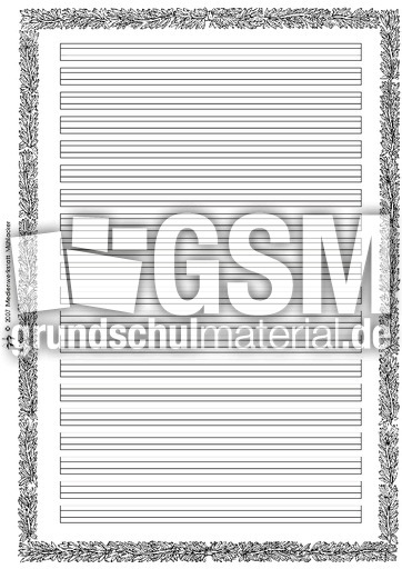 Weihnachtsrahmen 4linien Weihnachten Sw Schmuckrahmen Weihnachten Feste Und Feiertage Hus Klasse 1 Grundschulmaterial De