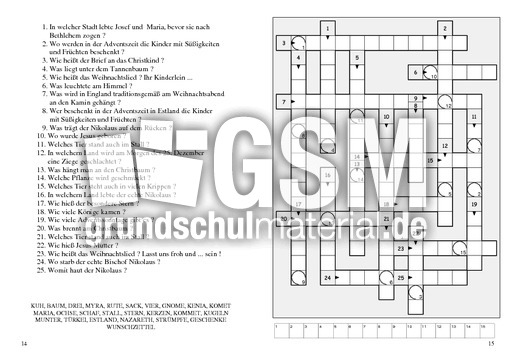 Weihnachtsquiz Quiz Spiele Weihnachten Feste Feiertage Hus Klasse 3 Grundschulmaterial De