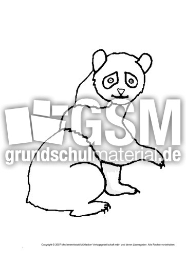 Panda Tiere Tiere Zum Ausmalen Tiere Sachthemen Hus Klasse 3 Grundschulmaterial De Suesse panda kindergarten aus der lil printables druckbare! grundschulmaterial de