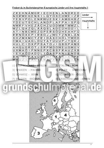 Landersuche Landersuche Weltreise Erdkunde Sachthemen Hus Klasse 4 Grundschulmaterial De