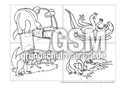 ausmalbild dinosaurier pdf