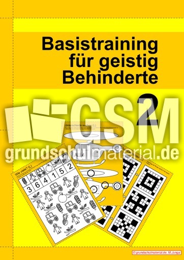 Basistraining Fur Geistig Behinderte 2 Basistraining Fur Geistigbehinderte Fordermaterial Grundschulkinder B Material Klasse 1 Grundschulmaterial De