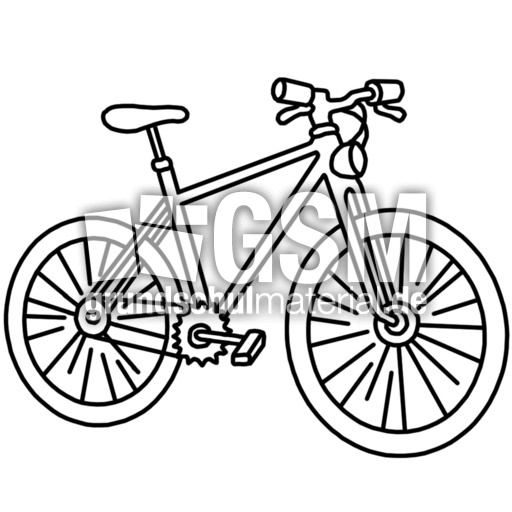 fahrrad  fj  nomengrafiken zum ausmalen  material