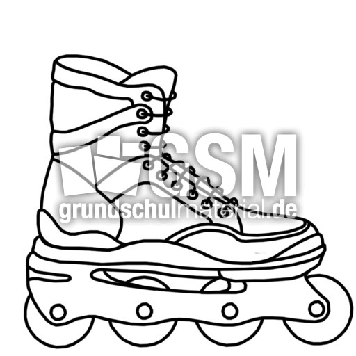 Ausmalbilder Rollschuhe