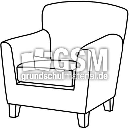 Sessel Q S Nomengrafiken Zum Ausmalen Material Klasse 1 Grundschulmaterial De