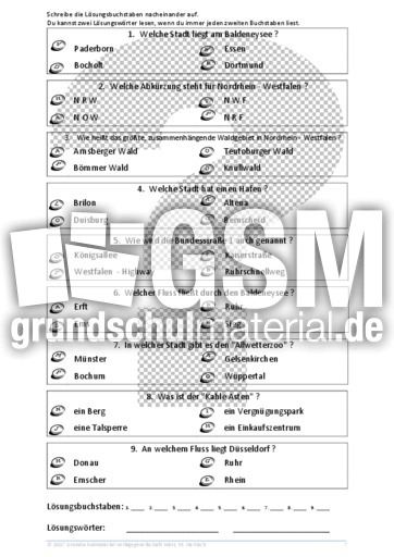 Rund um Nordrhein-Westfalen_B - Deutschland und Bundesländer ...