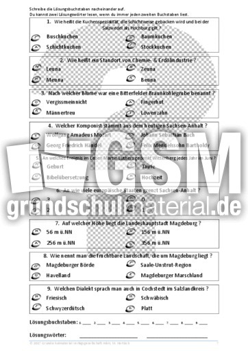 Rund um Sachsen-Anhalt_B - Deutschland und Bundesländer - Wer ...