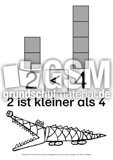 Plakat Kleiner Als Sw Plakate Kleiner Grosser Gleich Mathe Klasse 1 Grundschulmaterial De