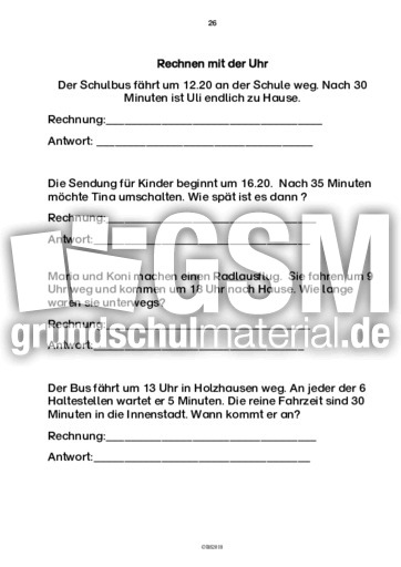 28 Rechnen Mit Der Uhr Das Musst Du Konnen 2 Mathe Klasse 2