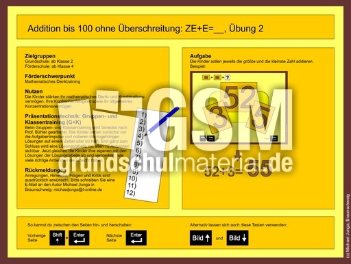 Addition Bis 100 Ohne Uberschreitung Ze Z Ubung 2 G K Addition Und Subtraktion Digitale Lerntrainings Mathe Klasse 2 Grundschulmaterial De