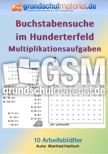 Multiplikation 1 Buchstaben Im Hunderterfeld 1x1 Training