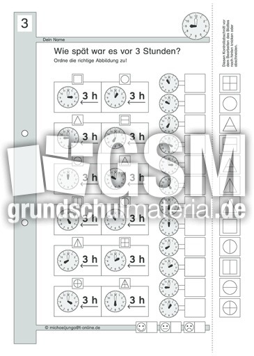 Lernpaket Zeitspannen d - Zeitspannen - Uhrzeiten - Mathe ...