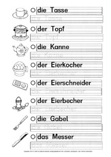 Küchengeräte in der Grundschule - Grundschulmaterial.de Küchengeräte in der Grundschule - Grundschulmaterial.de