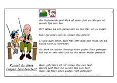 Lesetexte Fur Erstleser Leseubungen Lesen Deutsch Klasse 1 Grundschulmaterial De