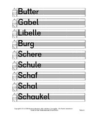 Erste Wörter In Der Grundschule Schreiben Deutsch Klasse 1