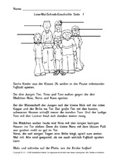 Lese Mal Schreib Geschichten Lesen Und Malen Lesen Deutsch Klasse 2 Grundschulmaterial De
