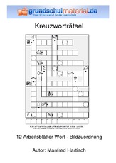 Kreuzwortrtsel in der Grundschule - Deutsch Klasse 2 -  Grundschulmaterial.de