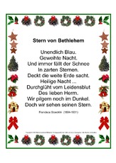 Weihnachtsgedicht in der Grundschule - Prsentationen-Weihnachtsgedichte -  Gedichte-Kartei-Werkstatt - Deutsch Klasse 3 - Grundschulmaterial.de