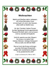 Weihnachtsgedichte Schmuckrahmen Werkstatt Weihnachtsgedichte Gedichte Kartei Werkstatt Deutsch Klasse 3 Grundschulmaterial De