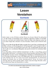 Sachtexte - Leseübungen - Deutsch Klasse 3 - Grundschulmaterial.de
