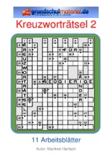 Kreuzwortrtsel in der Grundschule - Deutsch Klasse 4 -  Grundschulmaterial.de