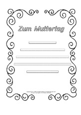 Schmuckblatt in der Grundschule - Muttertags-Elfchen ...