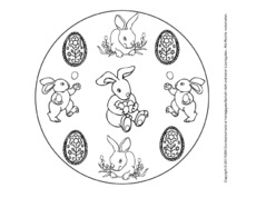 Ostermandala In Der Grundschule Ostern Feste Und Feiertage Hus Klasse 1 Grundschulmaterial De