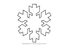 Schneeflocke Schablonen - Winter - Jahreszeiten - HuS ...