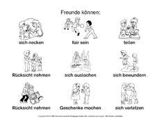 Arbeitsblatt In Der Grundschule Freundschaft Gefuhle Themen Und Projekte Hus Klasse 1 Grundschulmaterial De