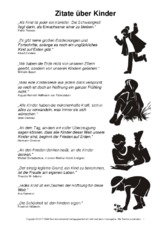 Zitate Uber Kinder In Der Grundschule Texte Muttertag Feste Feiertage Hus Klasse 3 Grundschulmaterial De