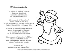 Weihnachtswunsche In Der Grundschule Druckvorlagen Weihnachtsgedichte Gedichte Weihnachten Feste Feiertage Hus Klasse 3 Grundschulmaterial De