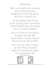 Nachspuren Weihnachten Eichendorff Nachspurvorlagen Va Werkstatt Weihnachtsgedichte Gedichte Weihnachten Feste Feiertage Hus Klasse 3 Grundschulmaterial De