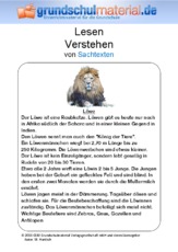 Sachtexte Tiere Sachthemen Hus Klasse 3 Grundschulmaterial De
