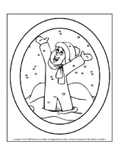 Fensterbilder Winter Bastelvorlage In Der Grundschule Bildende Kunst Material Klasse 1 Grundschulmaterial De