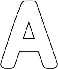 Blanko-Buchstaben-Buchstabenschablonen - Deko-Buchstaben - Material Klasse  1 