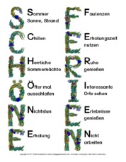 Akrostichon in der Grundschule - Grundschulmaterial.de