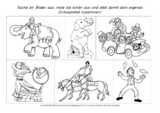 Arbeitsblatt In Der Grundschule Arbeitsblatter Zirkus Werkstatt Zirkus Material Klassenubergreifendes Material Grundschulmaterial De