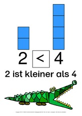 Plakate Kleiner Grosser Gleich Mathe Klasse 1 Grundschulmaterial De