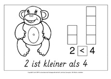 Plakate Kleiner Grosser Gleich Mathe Klasse 1 Grundschulmaterial De